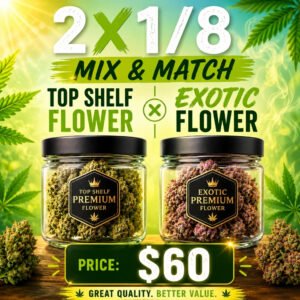 2 x 1/2 OZ Top Shelf (Mix & Match) + Pre-Roll