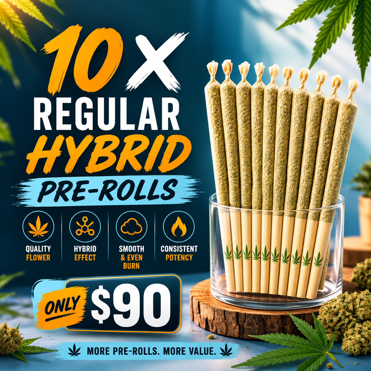 10x Regular Hybrid Pre-Rolls deal