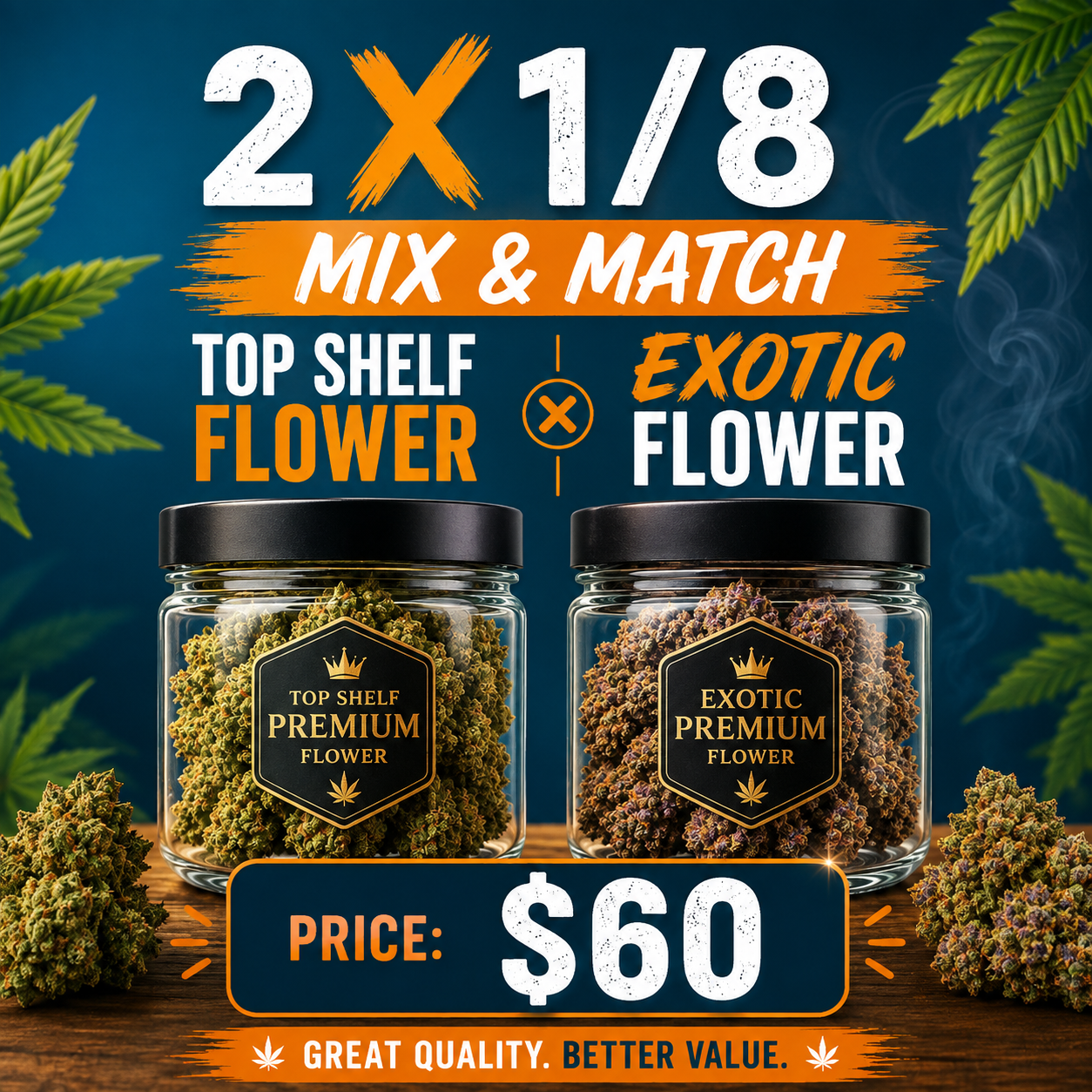 2 x 1/8 Mix and Match deal