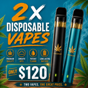2x dispoable vapes